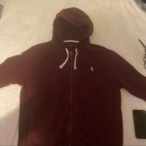 US Polo zip up hoodie